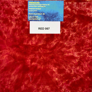 Hand Dyed 100 % cotton fabric red 067