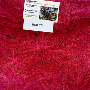 Hand Dyed 100 % cotton fabric red 071