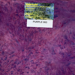 Hand Dyed 100 % cotton fabric purple 063