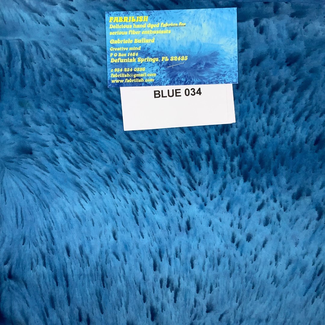 Splatter Dyed 100 % cotton fabric blue 034