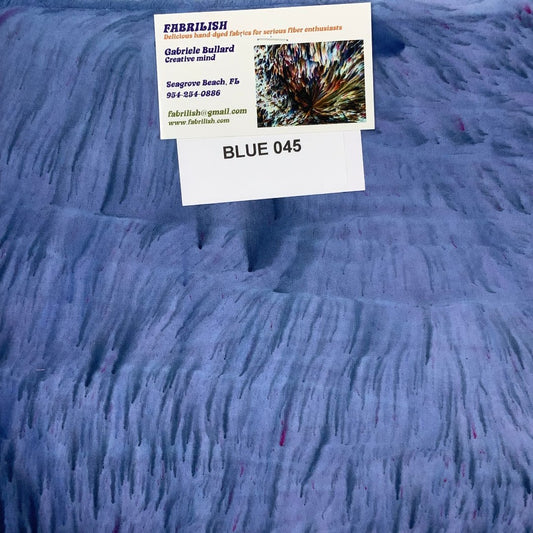 Splatter Dyed 100 % cotton fabric blue 045