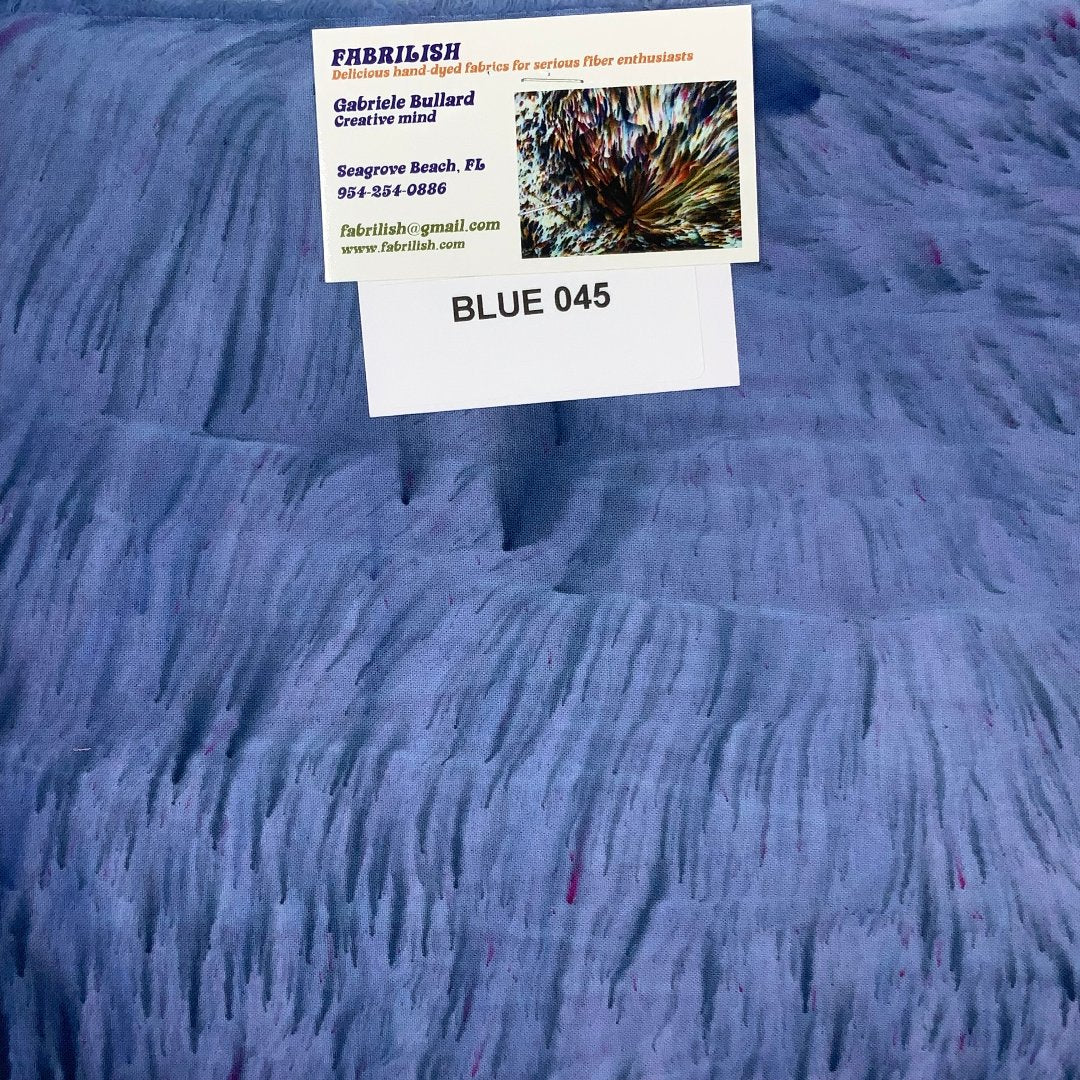 Splatter Dyed 100 % cotton fabric blue 045