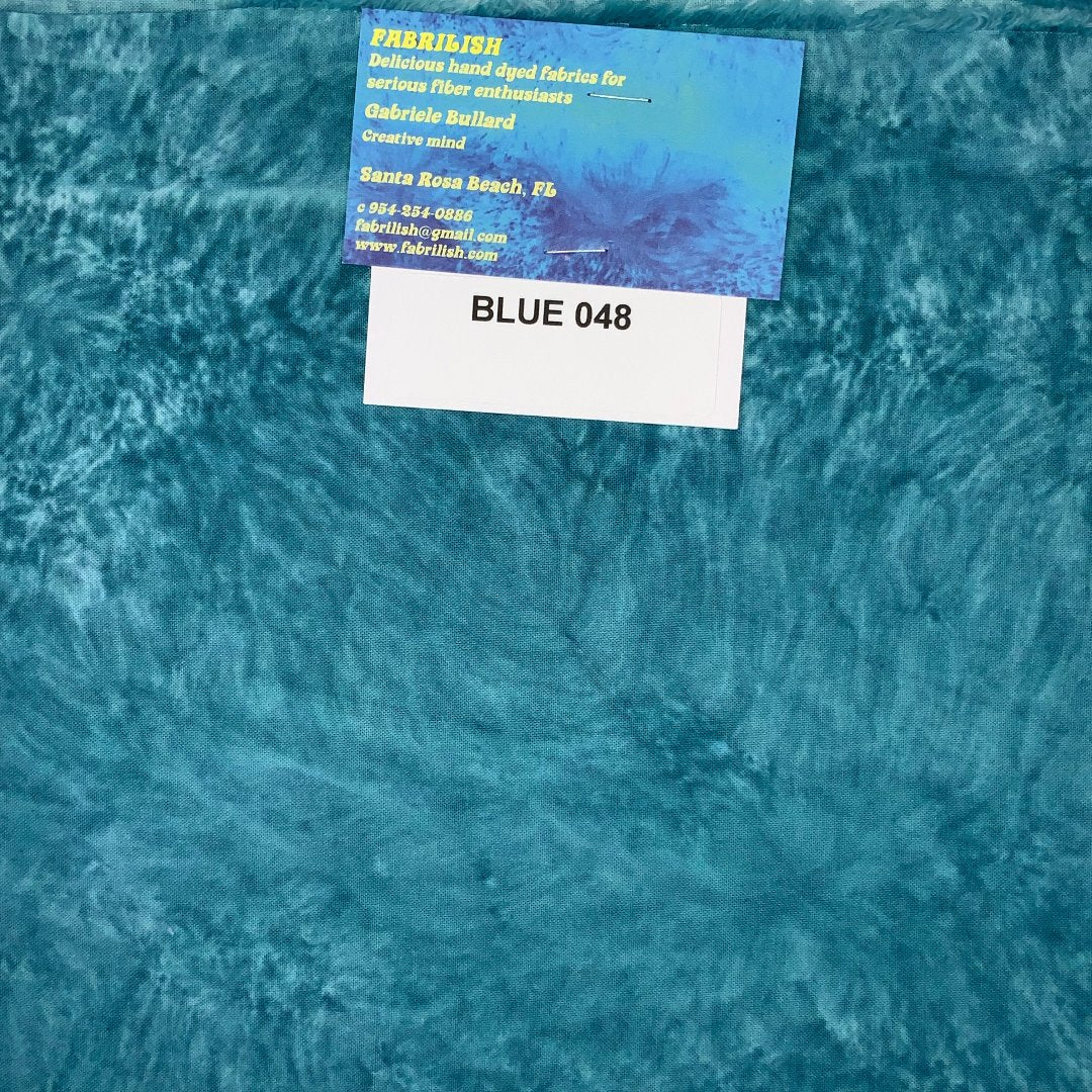 Splatter Dyed 100 % cotton fabric blue 048