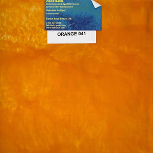 Hand Dyed 100 % cotton fabric orange 041