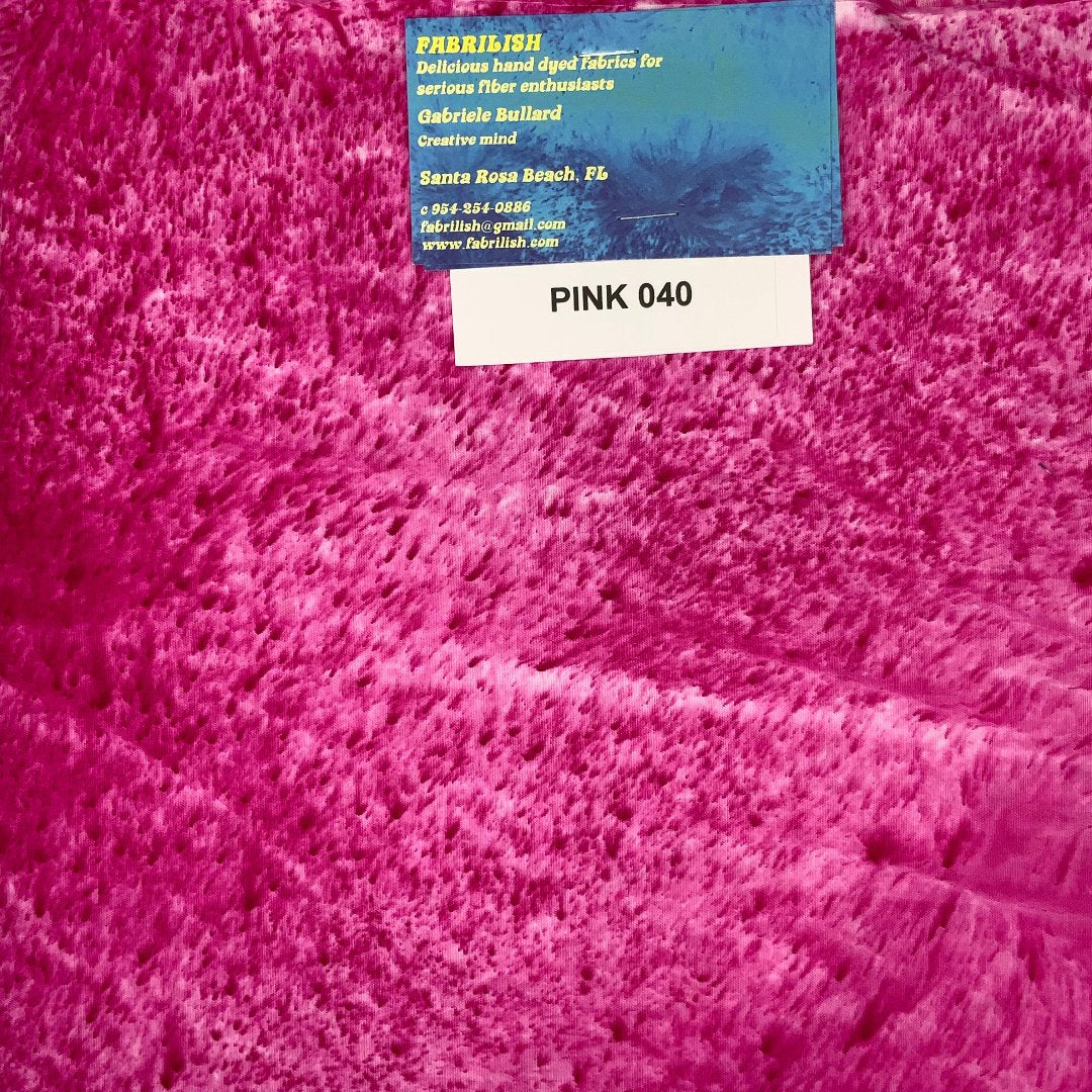Hand Dyed 100 % cotton fabric pink 040