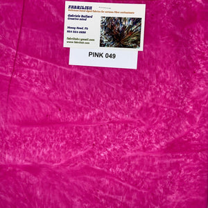 Hand Dyed 100 % cotton fabric pink 049