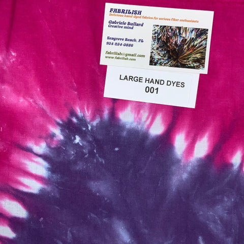 Hand Dyed 100 % cotton fabric large hand dyes 001