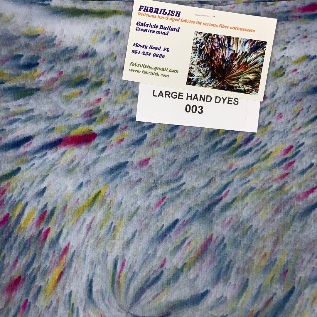 Hand Dyed 100 % cotton fabric large hand dyes 003