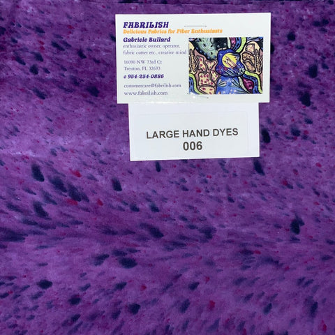 Hand Dyed 100 % cotton fabric large hand dyes 006