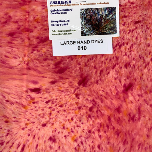 Hand Dyed 100 % cotton fabric large hand dyes 010