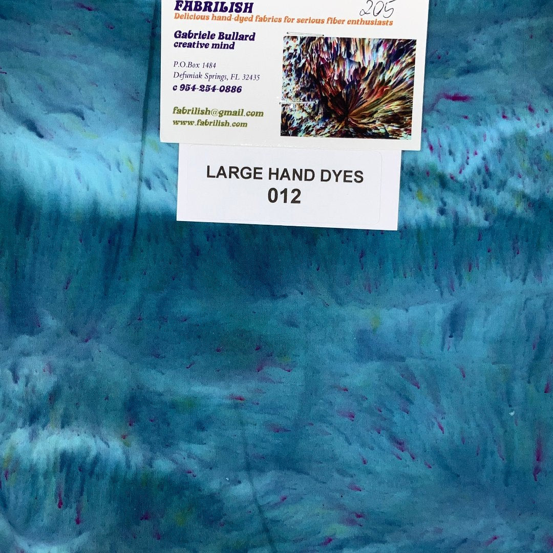 Hand Dyed 100 % cotton fabric large hand dyes 012