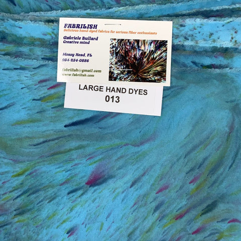 Hand Dyed 100 % cotton fabric large hand dyes 013