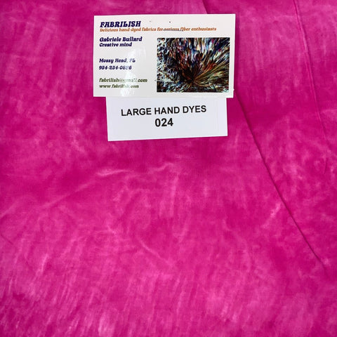 Hand Dyed 100 % cotton fabric large hand dyes 024