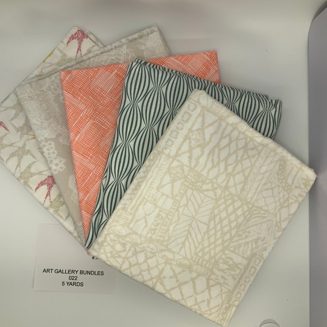 Art Gallery 5 yard bundle 022- 100% fine cotton