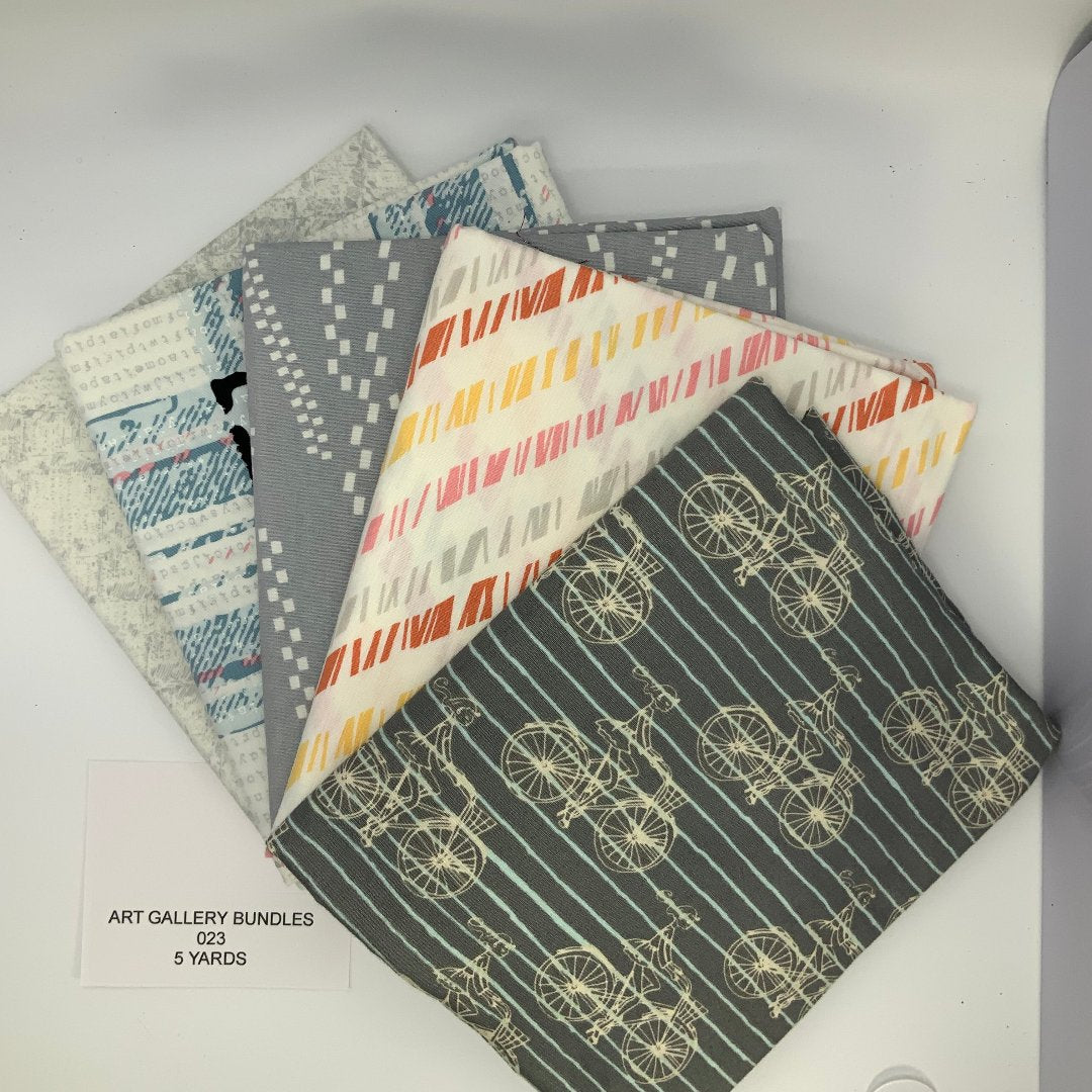 Art Gallery 5 yard bundle 023- 100% fine cotton