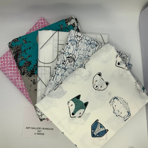Art Gallery 5 yard bundle 027- 100% fine cotton