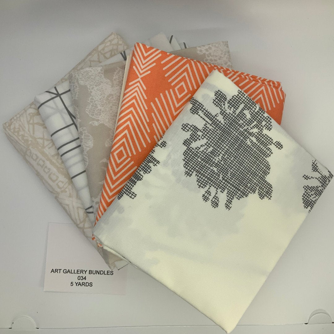 Art Gallery 5 yard bundle 034- 100% fine cotton