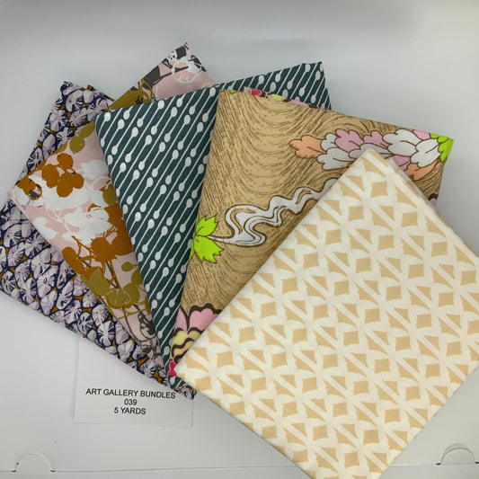 Art Gallery 5 yard bundle 039- 100% fine cotton