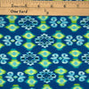 A Geometric designs&nbsp; in shades of blue, green and white.