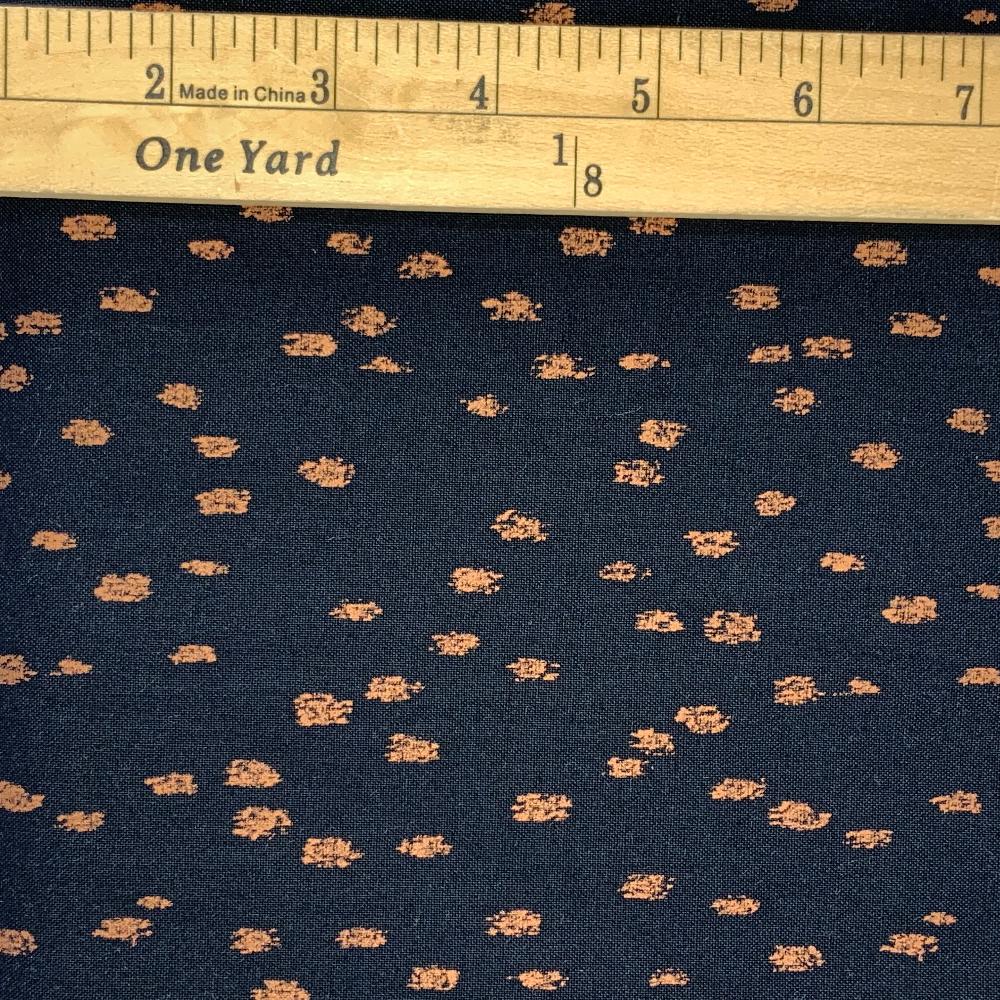 A gorgeous black fabric with little copper colored specks