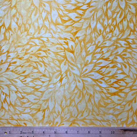 Floral Wave - Sunflower is a happy design of sunflowers in happy yellow on a slightly darker orangey yellow background.