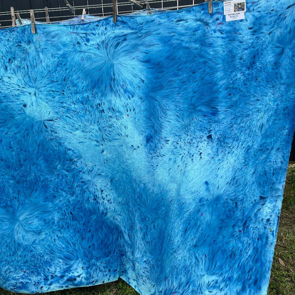 Rayon Lawn 2 yds blue 013