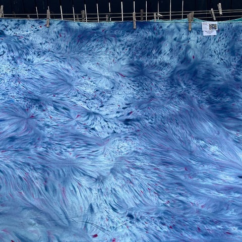 Rayon Lawn 2 yds blue 014