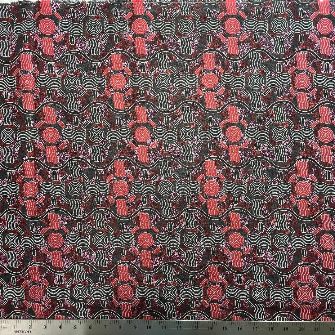 Special Buy -  Rain Dreaming red - Designed by Audrey Nungarrai