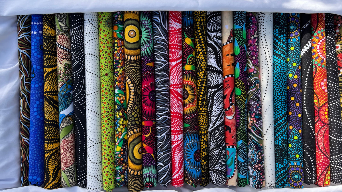 Top 25 for 2025: ONE-Yard Insta-Stash – Australian Aboriginal Fabric Best Sellers