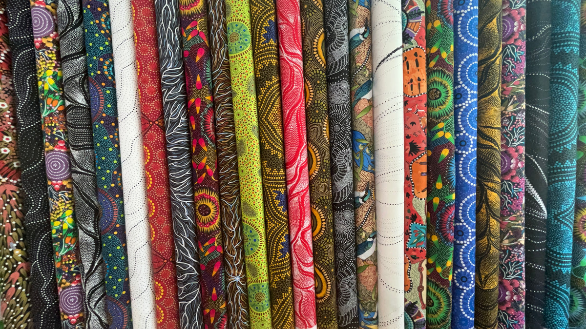 Top 25 for 2025: ONE-Yard Insta-Stash – Australian Aboriginal Fabric Best Sellers
