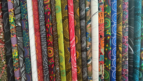Top 25 for 2025: Half-Yard Insta-Stash – Australian Aboriginal Fabric Best Sellers
