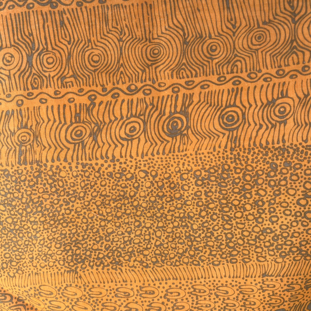 Special Buy -  My Country Utopia gold by Steve Pitjara Australian Aboriginal 100% cotton fabric