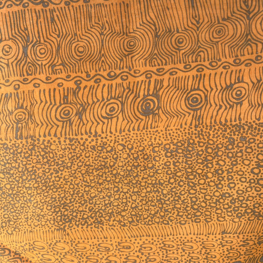 Special Buy -  My Country Utopia gold by Steve Pitjara Australian Aboriginal 100% cotton fabric
