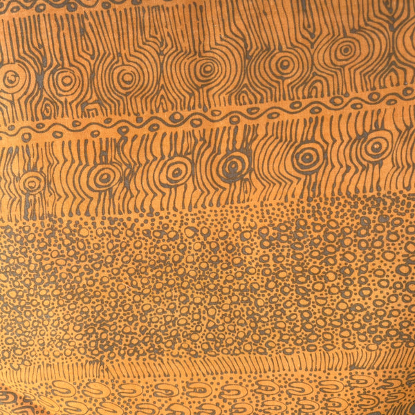 Special Buy -  My Country Utopia gold by Steve Pitjara Australian Aboriginal 100% cotton fabric