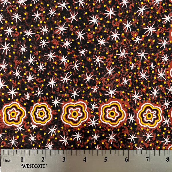 Crazy Bolt Sale - Women Watching Stars brown - designed by aboriginal artist Glenys Nagamarra Walker