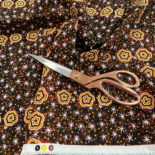 Crazy Bolt Sale - Women Watching Stars brown - designed by aboriginal artist Glenys Nagamarra Walker