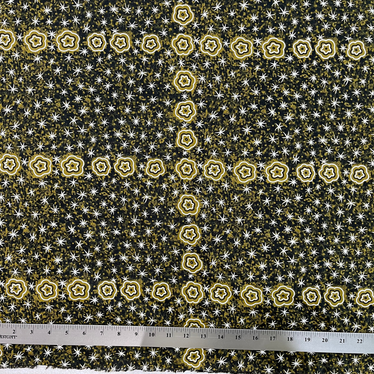 Crazy Bolt Sale - Women Watching Stars olive - designed by aboriginal artist Glenys Nagamarra Walker