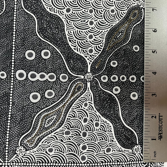 Crazy Bolt Sale - Bush Sweet Potatoes black by Audrey Napanangka Martin