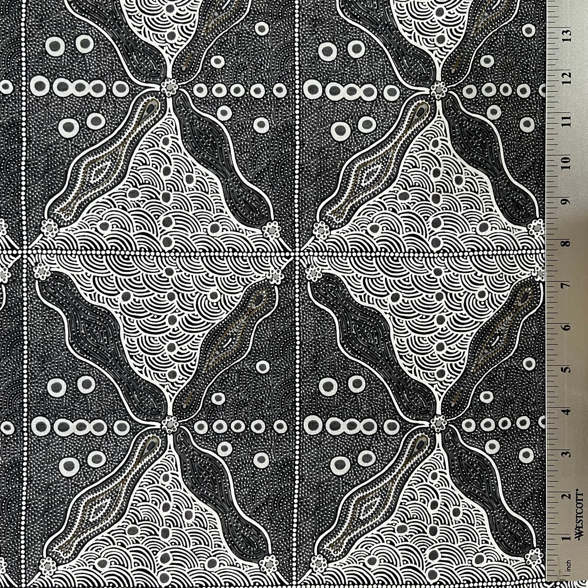 Crazy Bolt Sale - Bush Sweet Potatoes black by Audrey Napanangka Martin