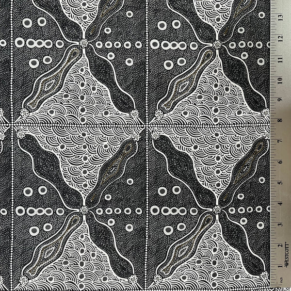 Crazy Bolt Sale - Bush Sweet Potatoes black by Audrey Napanangka Martin