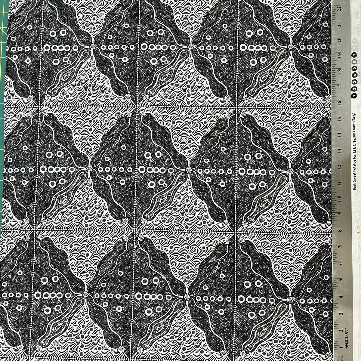 Crazy Bolt Sale - Bush Sweet Potatoes black by Audrey Napanangka Martin