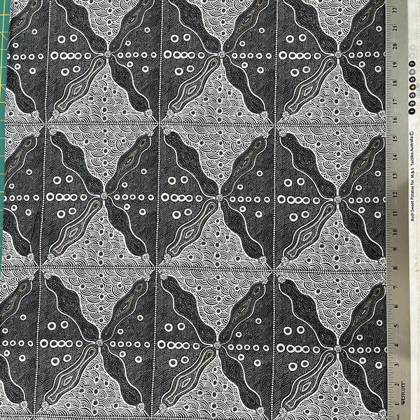 Crazy Bolt Sale - Bush Sweet Potatoes black by Audrey Napanangka Martin