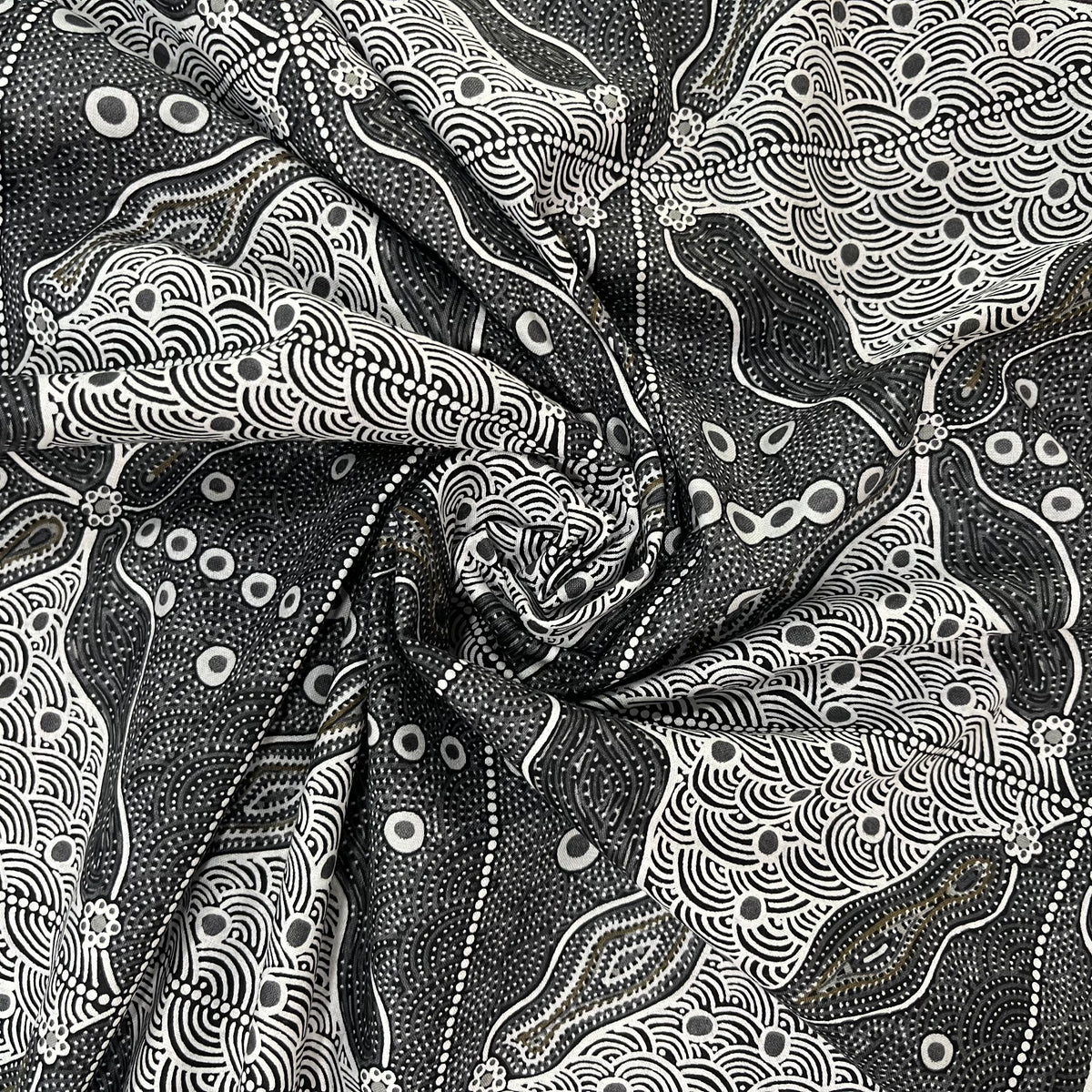 Crazy Bolt Sale - Bush Sweet Potatoes black by Audrey Napanangka Martin
