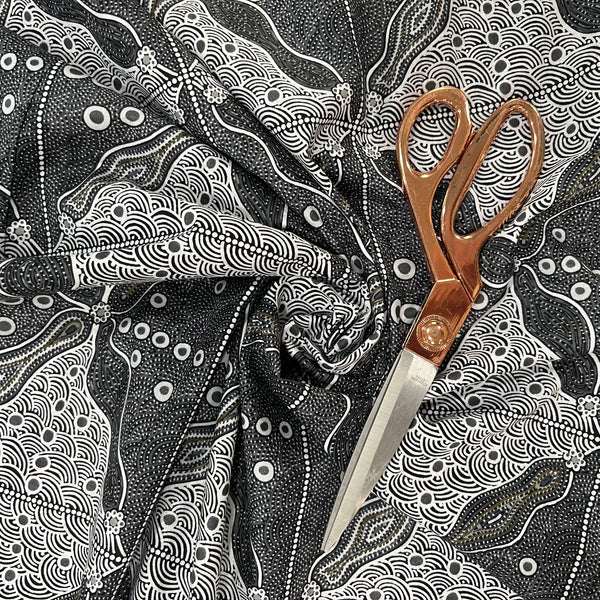 Crazy Bolt Sale - Bush Sweet Potatoes black by Audrey Napanangka Martin