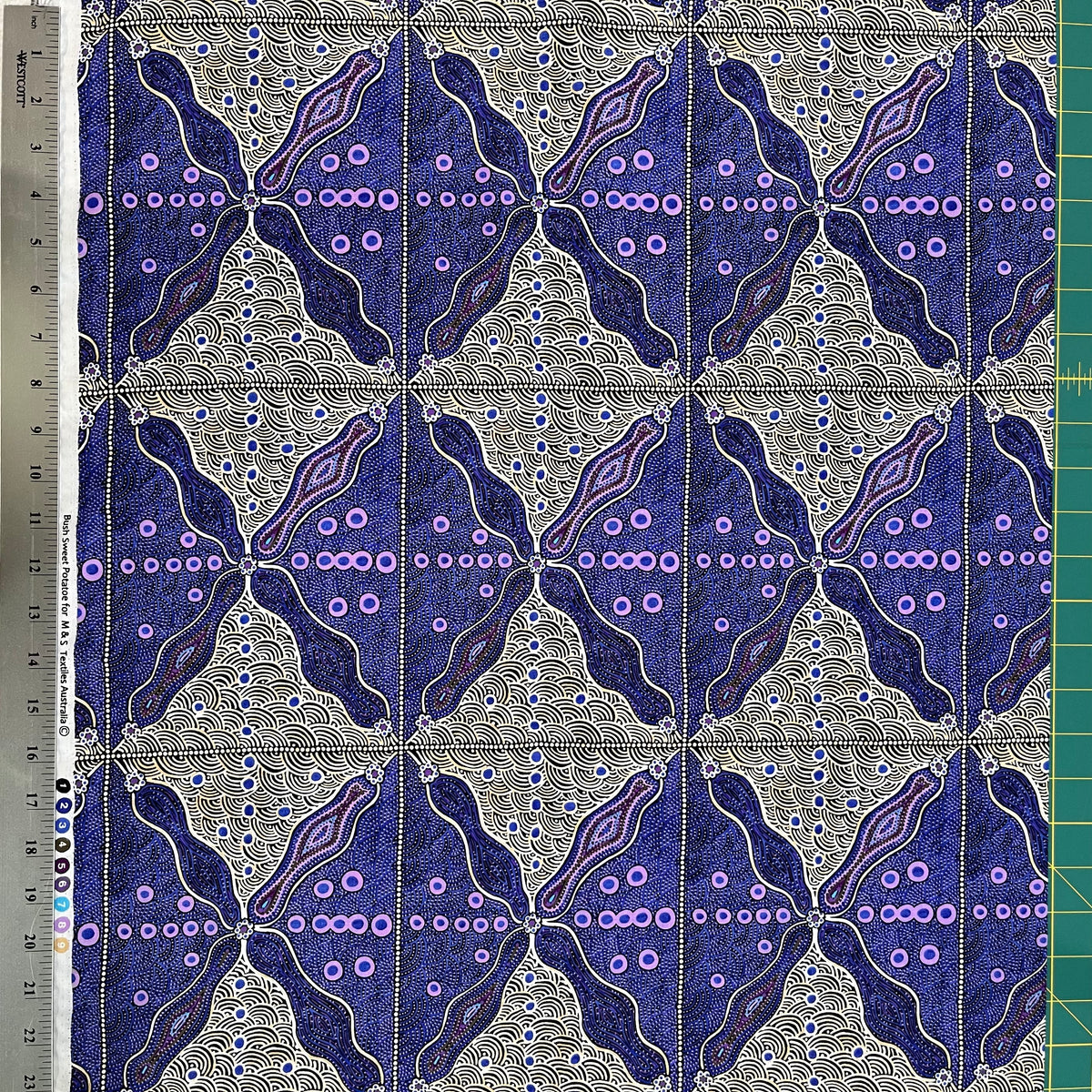 Crazy Bolt Sale - Bush Sweet Potatoes purple by Audrey Napanangka Martin