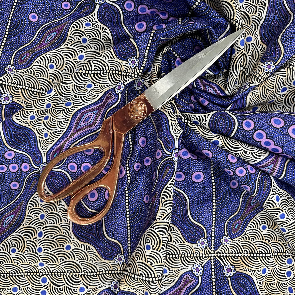 Crazy Bolt Sale - Bush Sweet Potatoes purple by Audrey Napanangka Martin