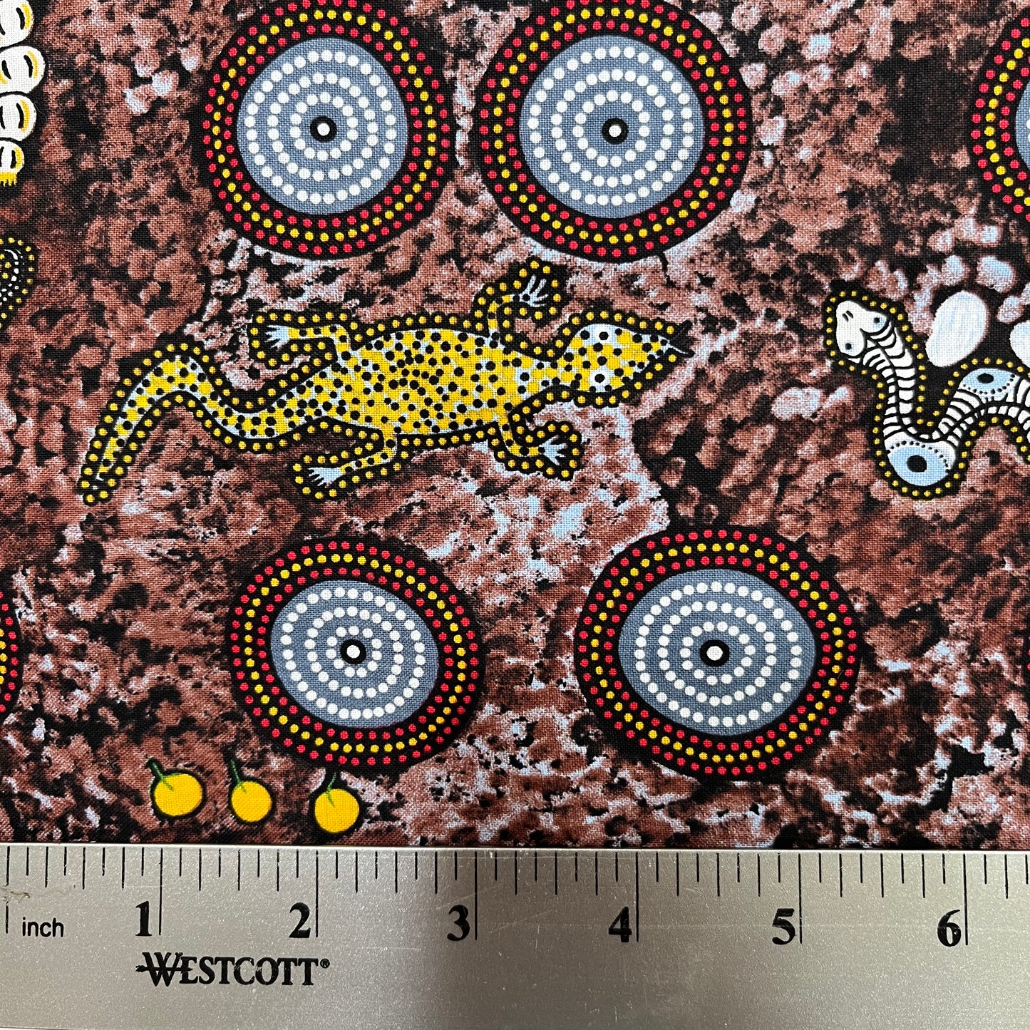 Crazy Bolt Sale - Snake & Goanna Bush Tucker ecru
