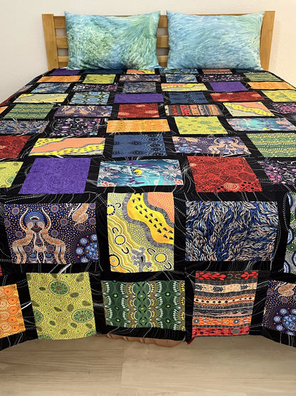 Jewels of Dandenong generous Queen quilt kit - 95"x95"