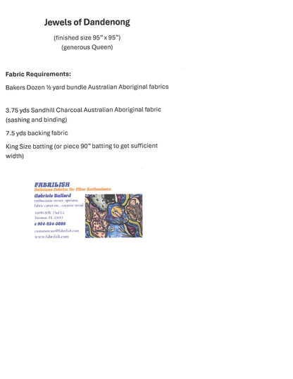 Jewels of Dandenong Quilt Pattern