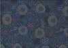  striking combination of white, red, green, and blue dots against a black canvas is skillfully printed on delicate Indian cotton, offering endless possibilities for quilting, fashion, and home decor